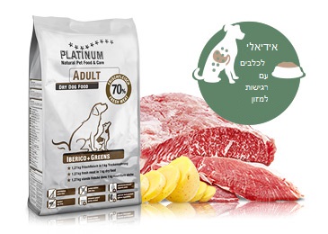 פלטינום 15 קג חזיר ללא דגנים לכלב בוגר לכל הגזעים