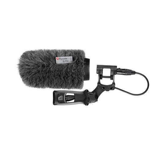 סט ידית ומגן רוח למיקרופון Rycote Classic Softie