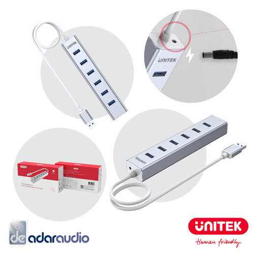 רכזת USB 3.1 עם 7 כניסות UNITEK Y-3090 
