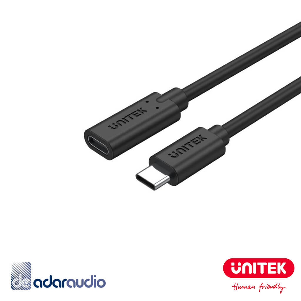 כבל מאריך USB-C 3.2 עוצמתי 10Gbps באורך 0.5 מטר UNITEK C14086BK