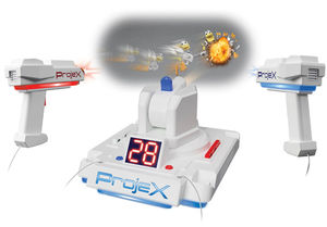 Projex X - זוג אקדחי לייזר עם מקרן מטרות נעות - חייזרים וחלליות