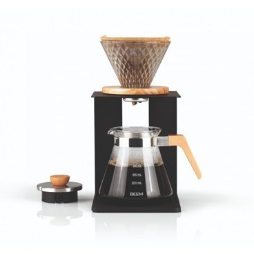 פור אובר מהודר של BEEM משולב עץ לקפה פילטר