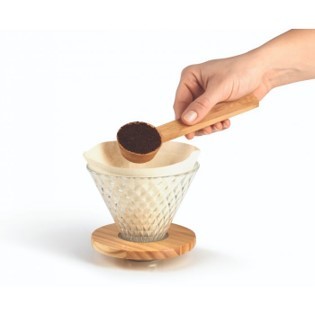 פור אובר מהודר של BEEM משולב עץ לקפה פילטר