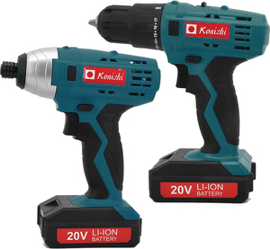 סט מברגת אימפקט + מברגת גיר ליתיום 20V