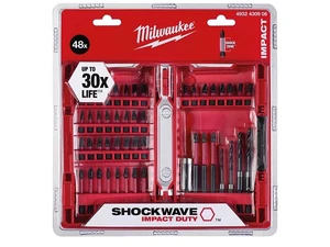 סט ביטים ומקדחים 48 חלקים SHOCK-ZONE מילווקי Milwaukee 