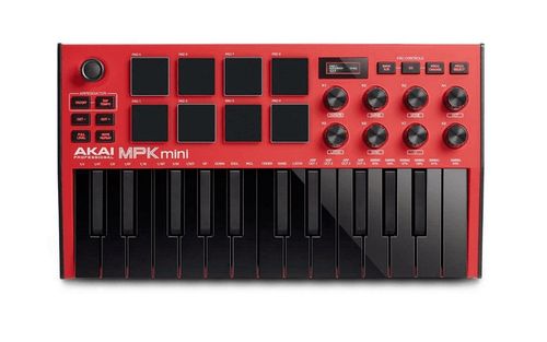 זוית נוספת Akai Professional MPK Mini mk3 Red