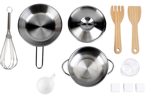 מטבח עץ גדול לילדים Miele עם אורות וצלילים, תנור, מיקרו, מכונת קפה, כיור + 11 אביזרים