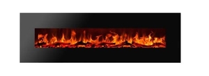 קמין חשמלי ALBION 50 צבע שחור AFLAMO 37072