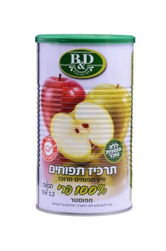 תרכיז תפוחים 100% פרי 1.2 ל