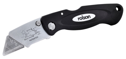 סכין מתקפל להב טרפז ROLSON