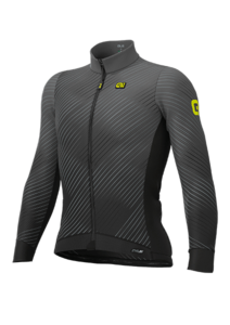 חולצה ארוכה לרכיבת אופניים לגברים ALE PRS STORM JERSEY שחור-אפור מחממת ומנדפת