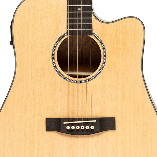 גיטרה אקוסטית מוגברת Stagg SA25 DCE Spruce