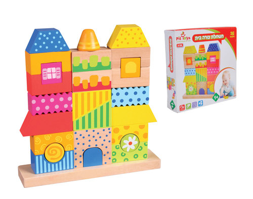 השחלת צורה בית PIT TOYS