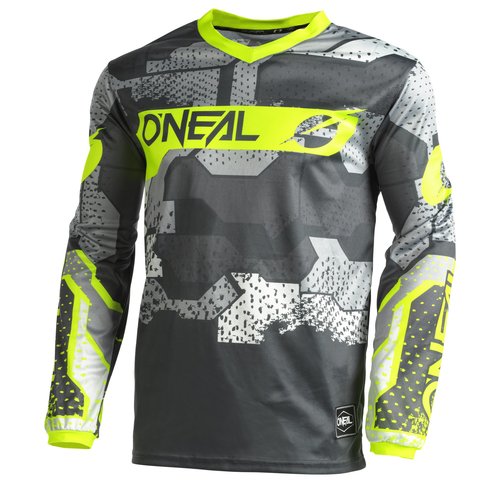 חליפת ילדים אוניל אפור / צהוב - ONEAL ELEMENT CAMO V22 YOUTH 
