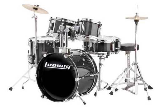 מערכת תופים ג'וניור 5 חלקים LJR106 BK Ludwig