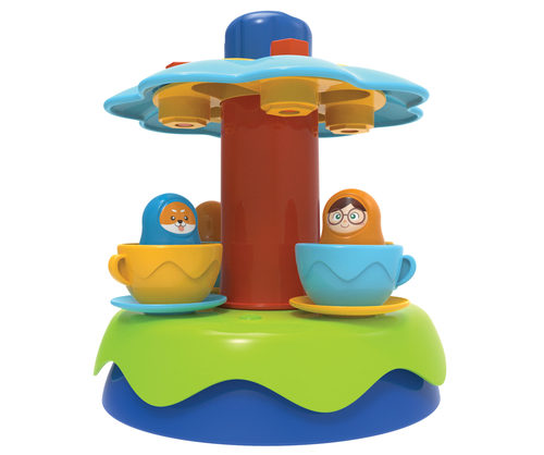 מרכיבים קרוסלת כוסות תה! משחק הרכבה עם מברגה חשמלית למהנדסים הצעירים מבית EDU TOYS
