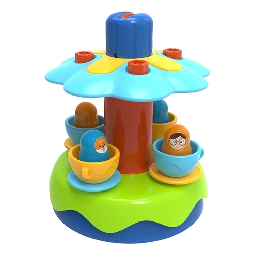 מרכיבים קרוסלת כוסות תה! משחק הרכבה עם מברגה חשמלית למהנדסים הצעירים מבית EDU TOYS