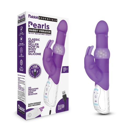 ויברטור פנינים  יוקרתי נטען  Rabbit Essentials - Rechargeable Pearls