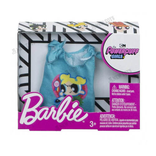 ברבי ביגוד ,חולצת בנות הפווארפאף כחולה - Barbie
