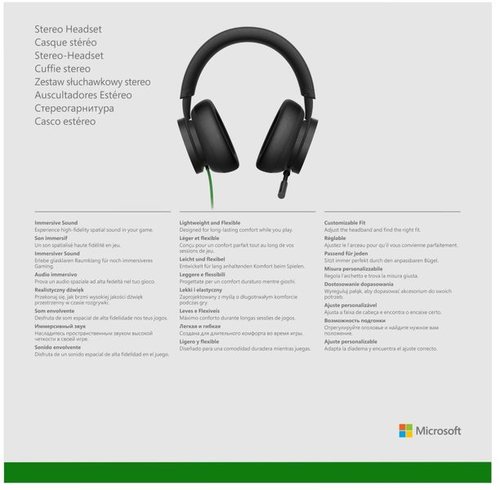 אוזניות מקוריות Xbox Stereo - Microsoft 