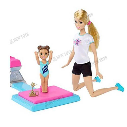 ברבי  ,מאמנת כושר -Barbie Gymanistics Feat Playset
