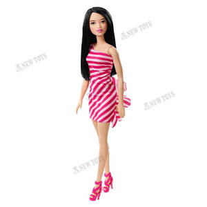 בובת ברבי פסים ורודה - Barbie T7580