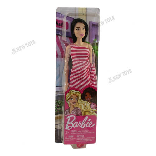 בובת ברבי פסים ורודה - Barbie T7580