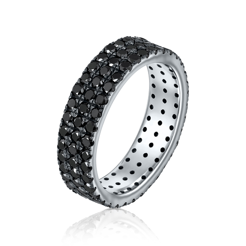טבעת יהלומים שחורים Shay Eternity 
