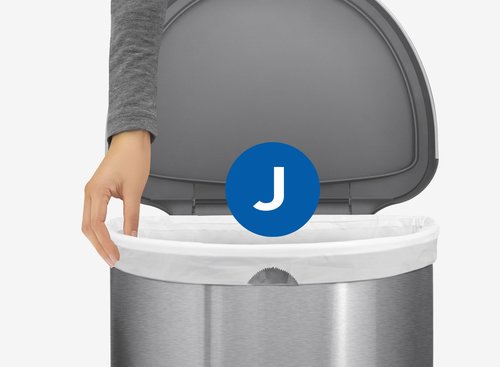 פח דוושה חצי עגול מאט 45 ליטר