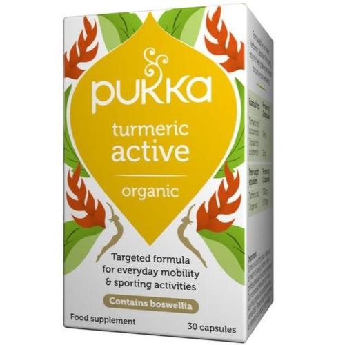 טורמריק אקטיב אורגני 30 כמוסות - PUKKA