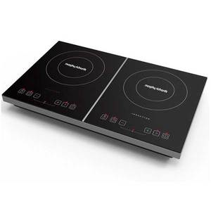כיריים אינדוקציה כפולה 44744 Morphy Richards זכוכית מחוסמת