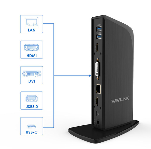 תחנת עגינה Wavlink WL-UG39PD1 USB-C Triple display
