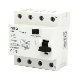 פחת דגם B תלת פאזי Type B 3P+N 40A Nisko