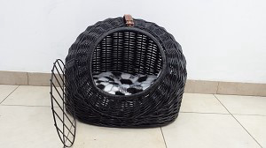 מיטת נצרים כלוב לכלב/חתול