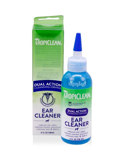 TropiClean נוזל אוזניים פעולה כפולה
