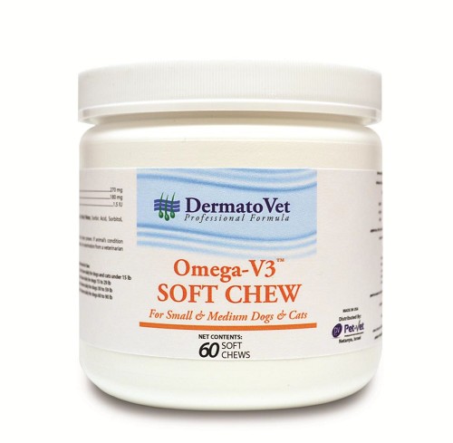 Dermatovet חטיף לעיסה אומגה V3