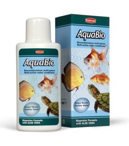 AQUABIO ביו מרכך מים לאקווריום / טרריום 100 מיל פדובן
