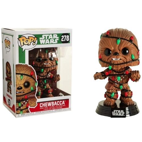 בובת פופ: Star Wars Chewie w/Lights מלחמת הכוכבים צ'ובקה עם שרשרת אורות