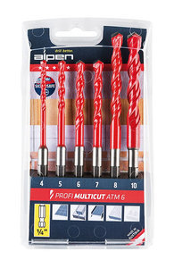 סט 6 מקדחים רב תכליתיים MultiCut לאימפקט תוצרת ALPEN