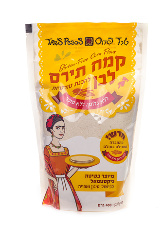 קמח תירס לבן להכנת טורטיות 400 גרם - TRES PESOS