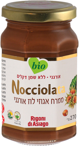 ממרח אגוזי לוז אורגני 250 גרם - Nocciolata