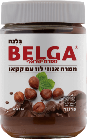 ממרח אגוזי לוז וקקאו  BELGA 350 גרם - אלמנדוס 