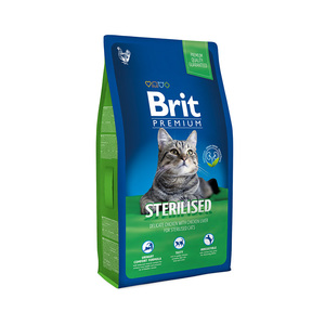 בריט לחתול מסורס 8 ק"ג - BRIT מזון יבש לחתולים 