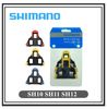קליטים לנעלי רכיבת אופניים כביש SHIMANO SL CLEAT SET שחור-צהוב