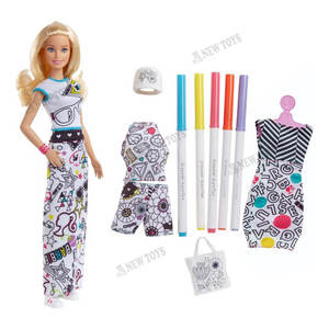 ברבי עיצוב בגדים -Barbie Crayola Color FPH90