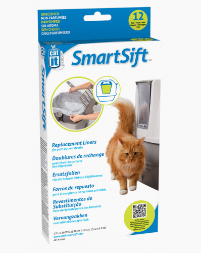 שקיות גדולות עבור מגש החול לשירותי smartsift קט-איט 