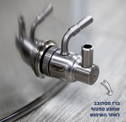 מיכל נירוסטה לאחסון שמן זית 100 לטר תוצרת איטליה
