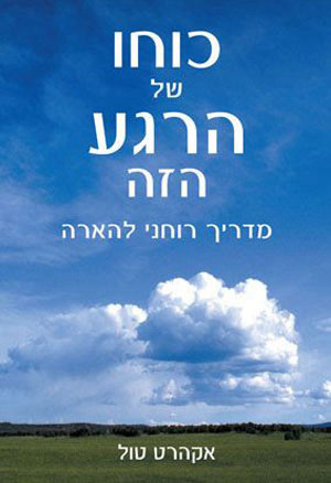 כוחו של הרגע הזה - מדריך רוחני להארה. ספרו הידוע של אקהרט טול. ספר שבכוחו לשנות חיים