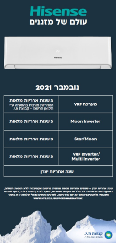 מבצעי אחריות דצמבר 12/21