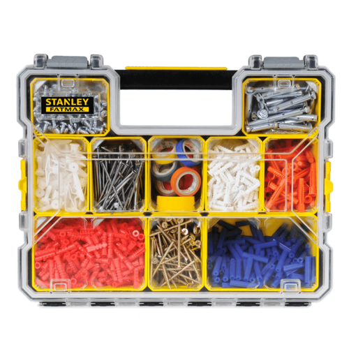 אורגנייזר פרו עמוק 10 תאים | סגר פלסטיק STANLEY FATMAX 